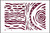 Red monochrome abstract line artwork for professional spaces