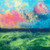 Texas Sky 3 48x48 abstract landscape painting with layered sky colors and horizon inspired movement