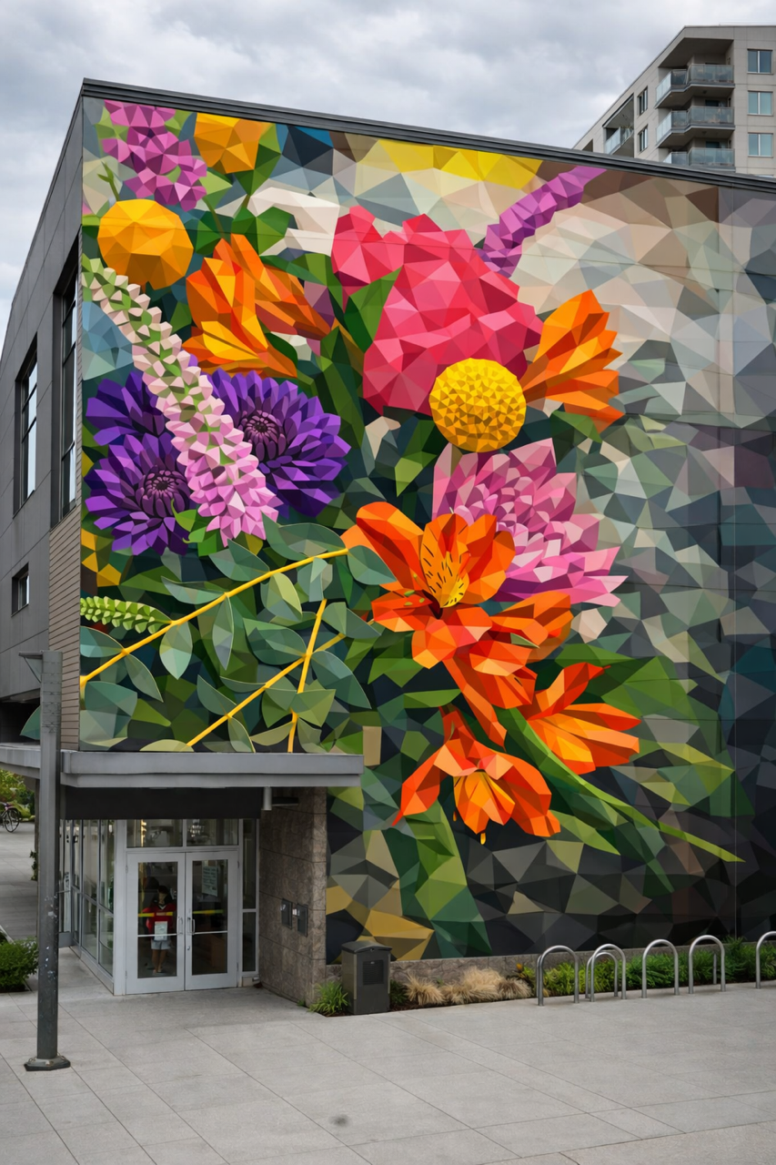 Visual Blog for a curated exterior mural art