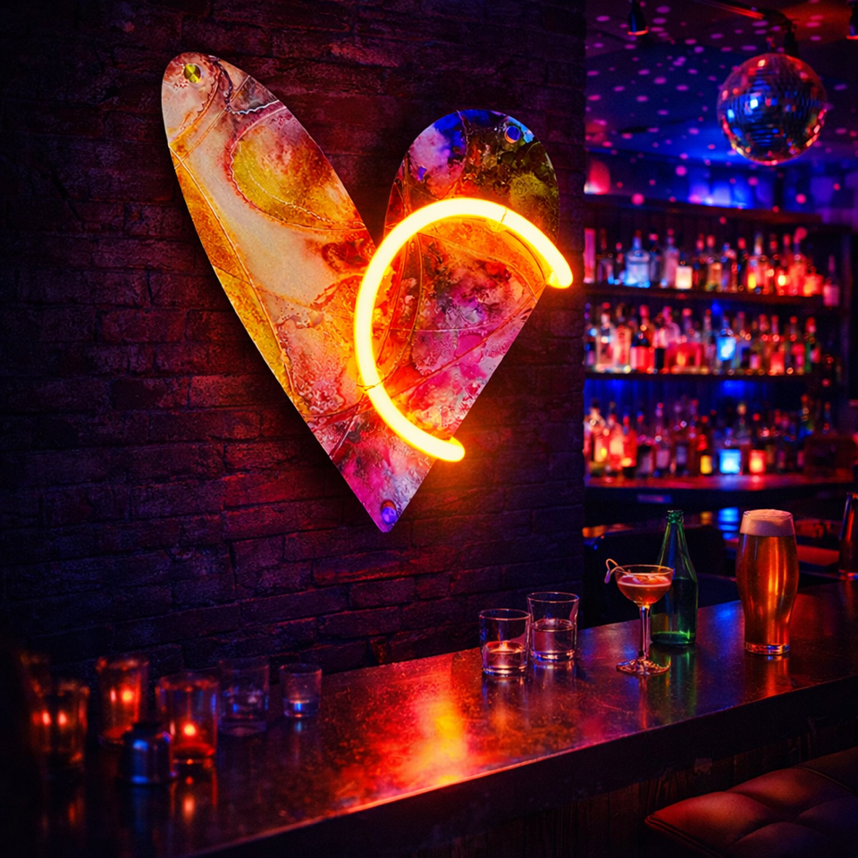 Visual blog for an art for a bar space