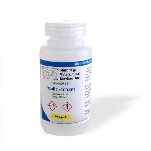 10% Oxalic Etchant - ASTM E407-13