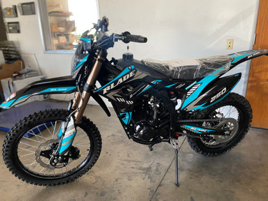 RPS Blade 250 Dirt Bike 5-Speed Manual With NIBBI Carburetor, Digital Dashboard, and Adjustable Rear Air Shock
