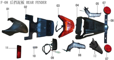 Lifan E3 Rear Fender Rear Decorative Panel(Image #12)
