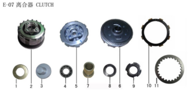 Lifan Kp Mini Clutch driven plate assembly assembly(Image #05)