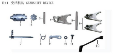 Lifan Kp Mini Gear positioning plate washer(Image #10)