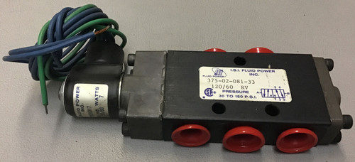 ISI Fluid Power 375-02-081-33 Valve 120V