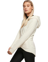 Womens Polar Fleece Zip Hoody - White Sand