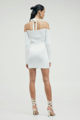 Hooked In Knit Halter Mini | Off White