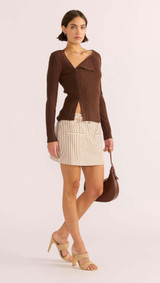 Zinnia Asymmetric Knit Top - 100688306