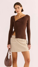 Zinnia Asymmetric Knit Top - 100688306