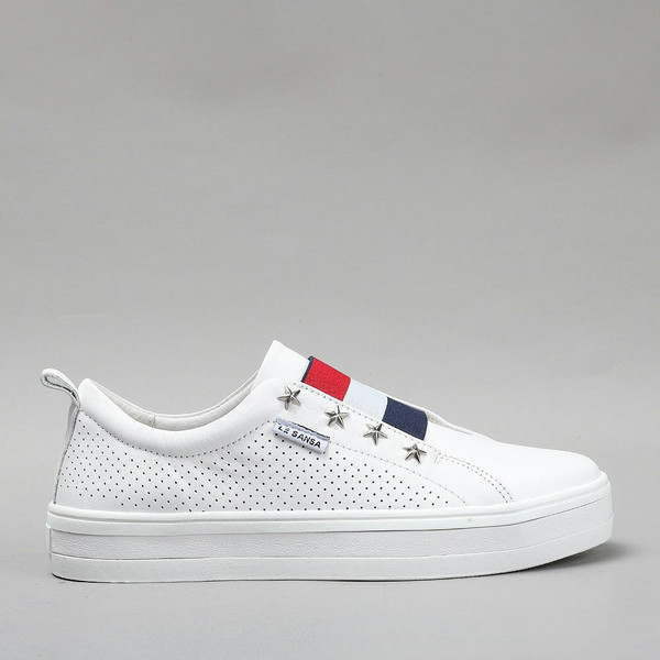 Stark White Elastic Red White Navy - Main Image
