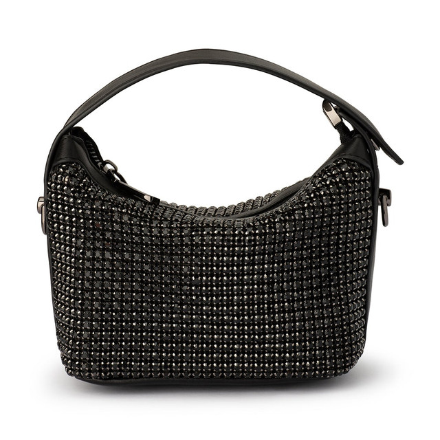 Under One Sky Silver Leather Studded Crossbody Bag - $18 - From Goldy