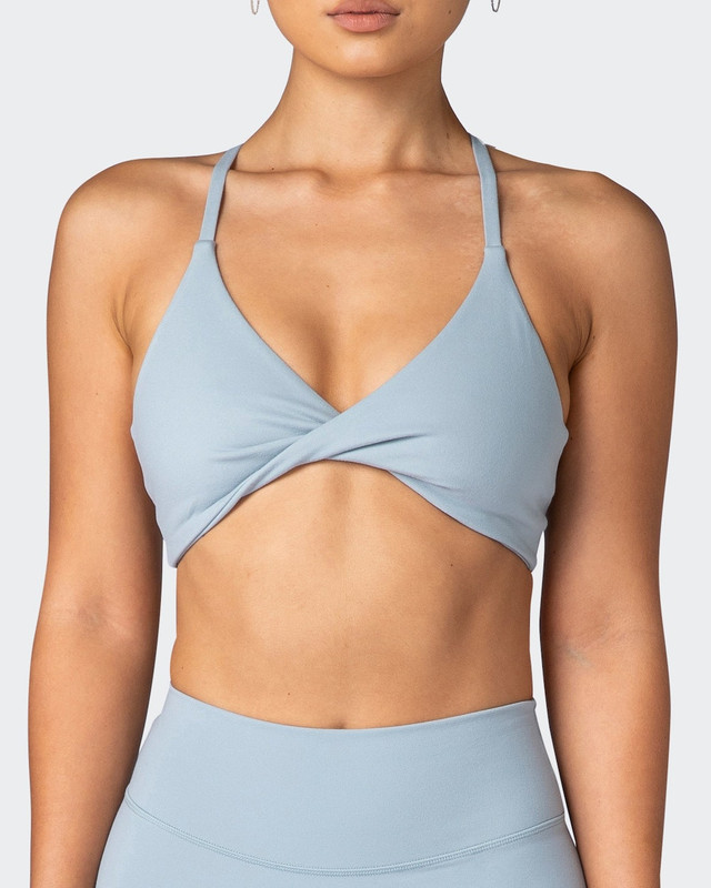 Kids Bralette in Teal Blue from Flexi Lexi with details on back