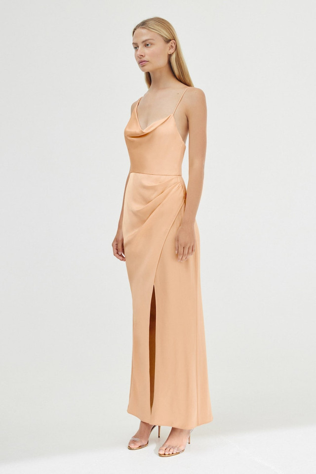 Maxi dress Delphine Manivet Pink size 36 FR in Polyester - 41773994