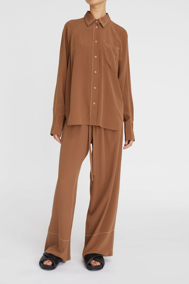 Shop the Cotton Cashmere Wide Leg Pant by Lee Mathews