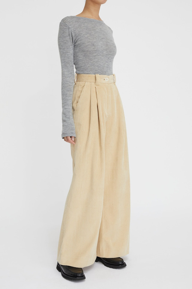 Shop the Cotton Cashmere Wide Leg Pant by Lee Mathews