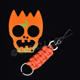 My Zombie Bodyguard Self-Defense Key Chain ORANGE-GREEN ACCENTS.