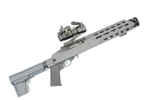 GUN METAL GRAY CERAKOTE-RUGER 10/22 CHARGER PISTOL in JÄGER KONVERTER Chassis