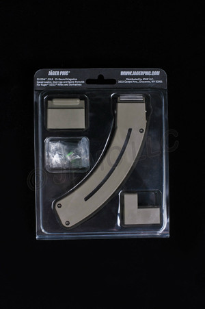 Set includes 25-round viewer window magazine, rubber protective cap, speed loader and spare parts kit. Set includes 25-round viewer window magazine, rubber protective cap, speed loader and spare parts kit.