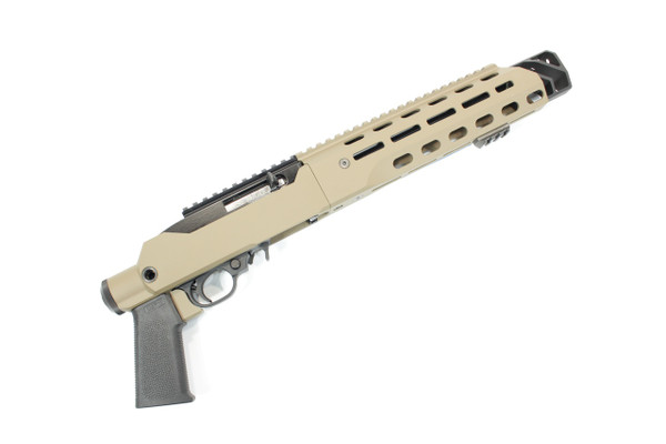 FLAT DARK EARTH CERAKOTE-RUGER 10/22 CHARGER PISTOL in JÄGER KONVERTER Chassis