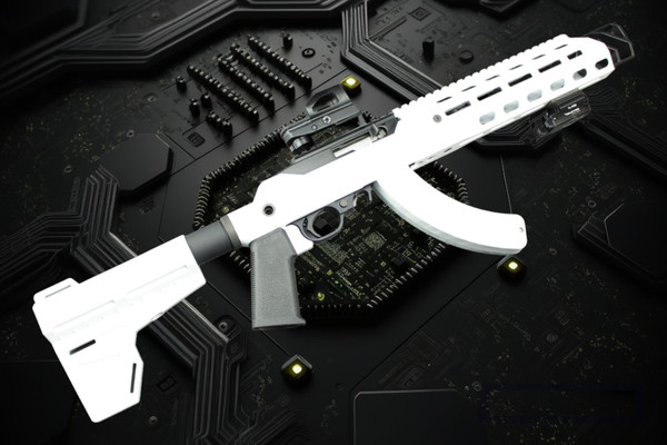 STORM TROOPER WHITE CERAKOTE-RUGER 10/22 CHARGER PISTOL in JÄGER KONVERTER Chassis