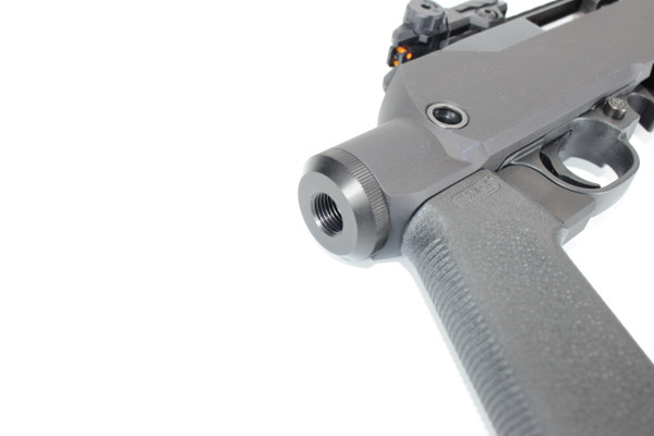 10/22 Charger Pistol Chassis-3 Piece, Full Throat Brake- BLACK TYPE III ANODIZED