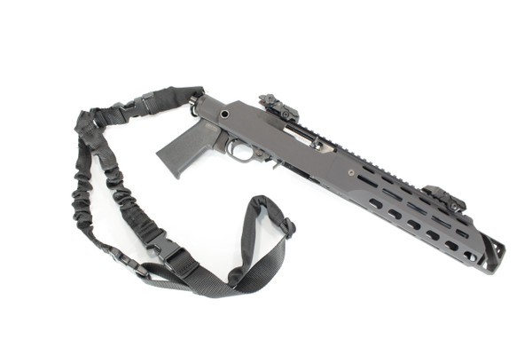 10/22 Charger Pistol Chassis-3 Piece, Full Throat Brake- BLACK TYPE III ANODIZED