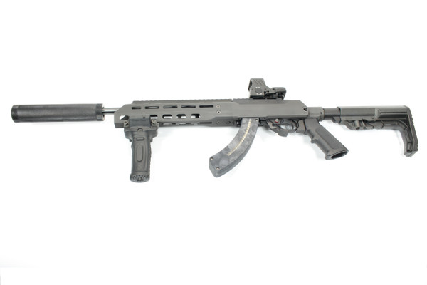 Ruger 1022 Rifle Chassis System-2 Piece- BLACK TYPE III HARD ANODIZED