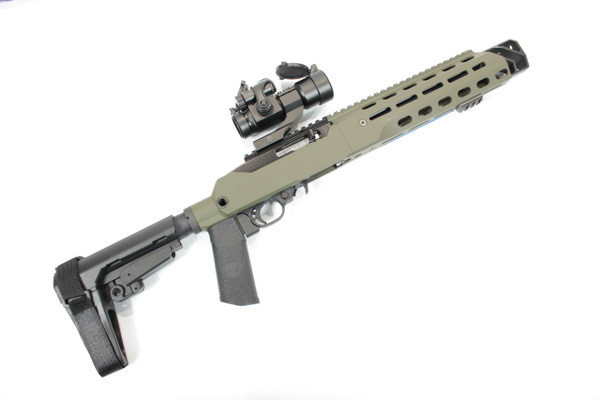 OLIVE DRAB CERAKOTE-RUGER 10/22 RIFLE AND CHARGER PISTOL CHASSIS