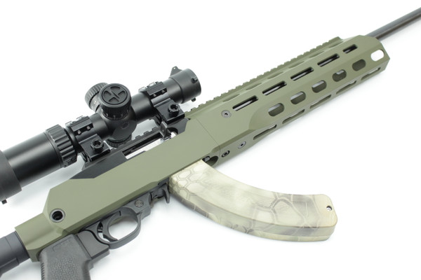 OLIVE DRAB CERAKOTE-RUGER 10/22 RIFLE AND CHARGER PISTOL CHASSIS