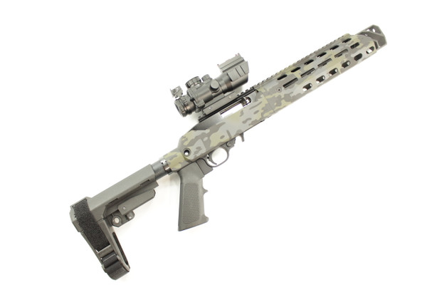 BLACK MULTI-CAM CERAKOTE-RUGER 10/22 RIFLE AND 10/22 CHARGER PISTOL CHASSIS