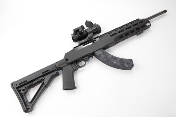 Ruger 10/22 -16" Threaded Barrel Carbine in JÄGER "Konverter" Chassis-Black Anodized Finish