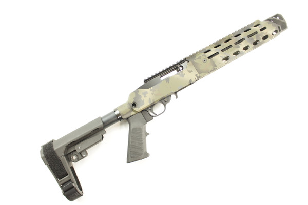 10/22 Charger Pistol WOODLAND CANOPY Cerakote-"Konverter" Chassis