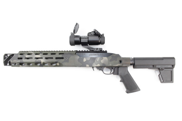 10/22 Charger Pistol "Worn Woodland" Cerakote-"Konverter" Chassis