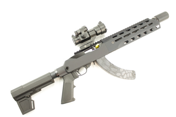 Charger Pistol-Black Anodized-"Konverter Chassis"-Externally Threaded Mini-Brake