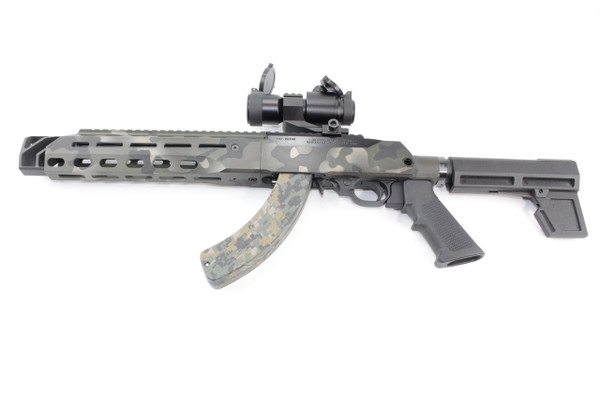 10/22 Charger Pistol "Worn Woodland" Cerakote-"Konverter" Chassis