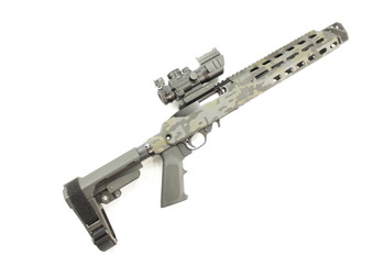 BLACK MULTI-CAM CERAKOTE-RUGER 10/22 CHARGER CHASSIS SYSTEM-3 PIECE