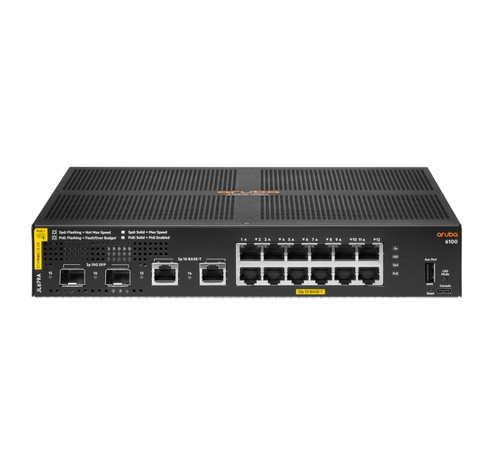 Aruba 6100 12G CL4 PoE 2SFP+ Switch
