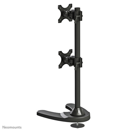 Newstar Flatscreen Desk Mount 10-27 Stand/Grommet 2 Screens 1 Pivot Tilt/Rot (DB