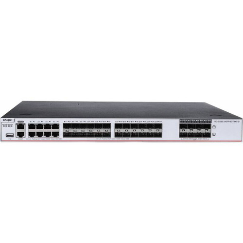 Ruijie 24-Port Switch, 1GE SFP Ports Layer 3, , 8-Port 10GE Uplinks