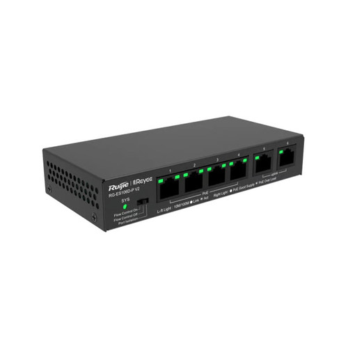 Reyee 6-port 10/100Mbps Desktop Unmanaged Switch