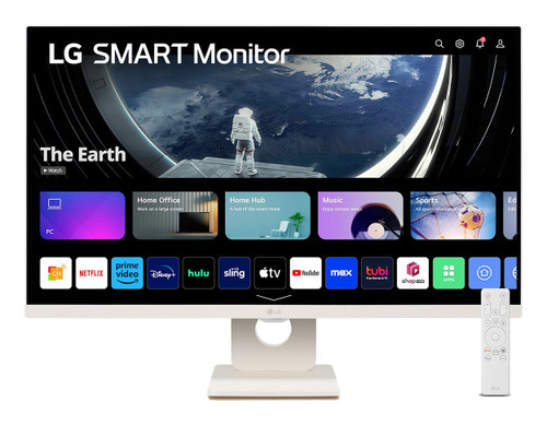 LG 27SR50F-W 27" FHD Smart Monitor - White (Open Box)