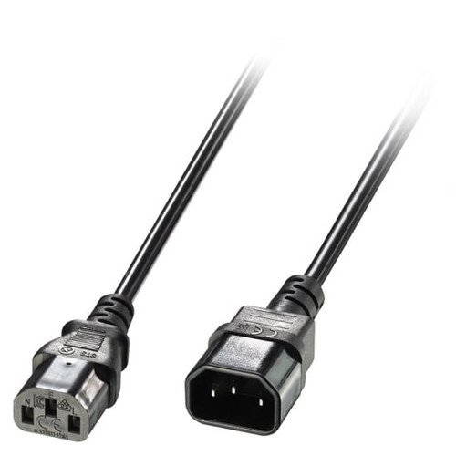 1m IEC Extension Cable, Black