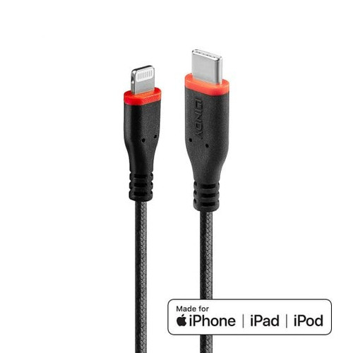 0.5m Reinforced USB Type C to Lightning Charge and Sync Cable