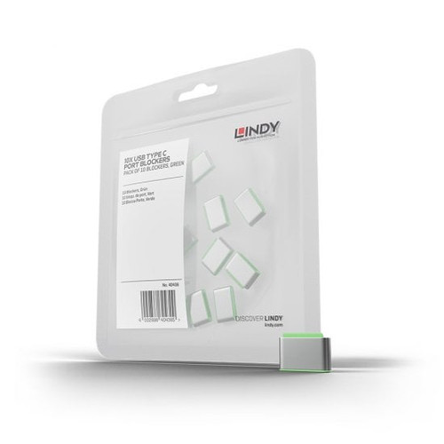 USB-C Port Blocker Extra Lock Pack, Green (10x Locks)
