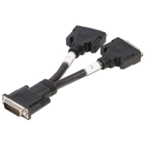 DMS 59 Male to 2 x DVI-I Female Splitter Cable