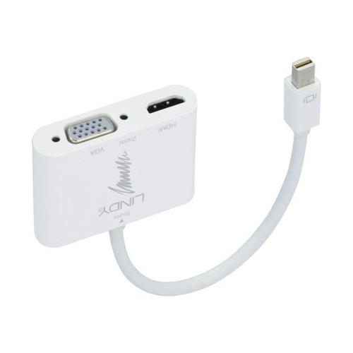 Mini DisplayPort 1.2 to HDMI 1.4 and VGA Converter