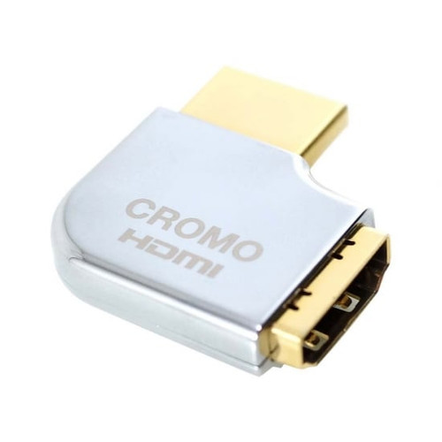 CROMO HDMI Male to HDMI Female 90 Degree Right Angle Adapter - Right