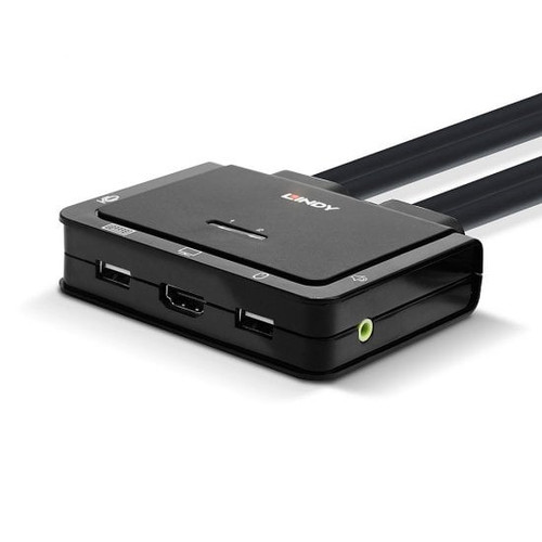 2 Port HDMI 4K60, USB 2.0 and Audio Cable KVM Switch