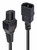 Lindy 2m IEC C14 to IEC C15 'Hot Condition' Power Cable, Black